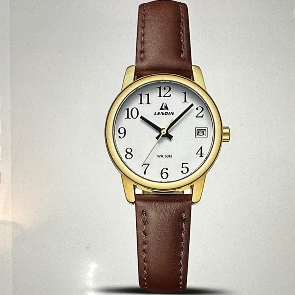 Women’s Lenvin Gold and Brown Watch